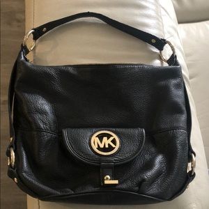Michael Kors black leather purse